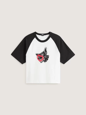 Obrázek produktu Vans - Dayana Dog Face Short T-Shirt, Man, White, Size: