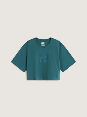 Obrázek produktu Vans - Ellipse Relax Crop T-Shirt, Woman, Green, Size: