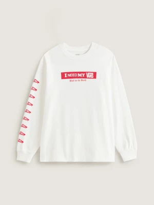 Obrázek produktu Vans - I Need My Long Sleeve T-Shirt, Man, White, Size: