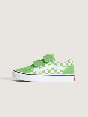 Obrázek produktu Vans - Kids Old Skool V Checkerboard Shoes (4-8 Years), Green, Size: