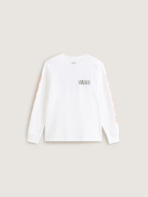 Obrázek produktu Vans - Kids Racing Flames Long Sleeve T-Shirt (8-14 Years), White, Size: