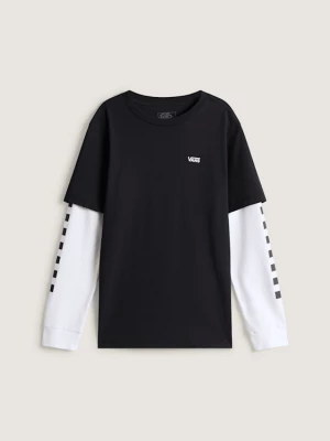 Obrázek produktu Vans - LONG CHECK TWOFER T-Shirt (8-14 Years), Black, Size: