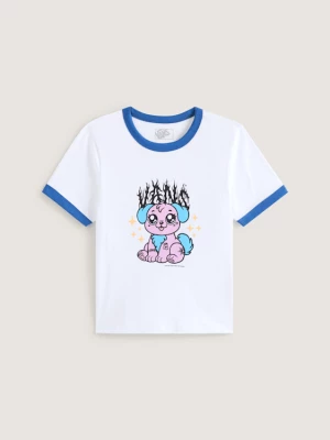 Obrázek produktu Vans - Puppy Ringer T-Shirt, Woman, White, Size:
