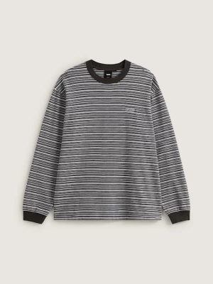 Obrázek produktu Vans - Wesley Stripe Long Sleeve Knit Shirt, Man, Black, Size: