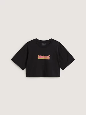 Obrázek produktu Vans - Y2K Boho Relax Crop T-Shirt, Woman, Black, Size: