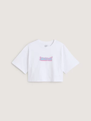 Obrázek produktu Vans - Y2K Boho Relax Crop T-Shirt, Woman, White, Size: