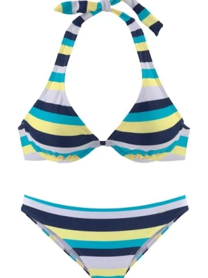 Obrázek produktu VENICE BEACH Bikiny  námořnická modř / světlemodrá / žlutá / bílá