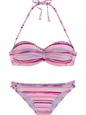 Obrázek produktu VENICE BEACH Sportovní bikiny  šedá / lilek / růžová / světle růžová