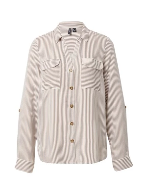 Obrázek produktu VERO MODA Halenka 'Bumpy'  světle hnědá / bílá