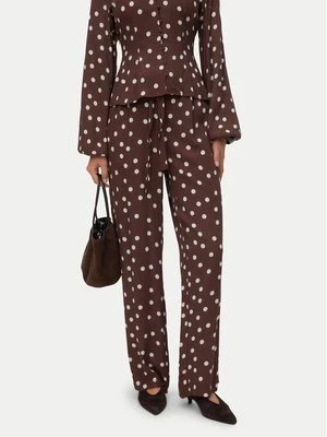 Obrázek produktu Vero Moda Kalhoty z materiálu Elisa 10347961 Hnědá Loose Fit