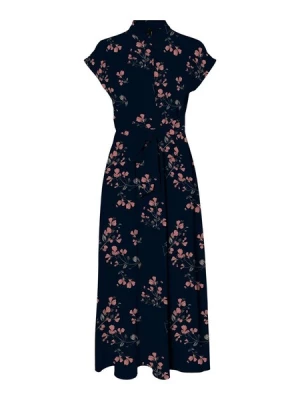 Obrázek produktu VERO MODA Košilové šaty  noční modrá / hnědá / oranžová