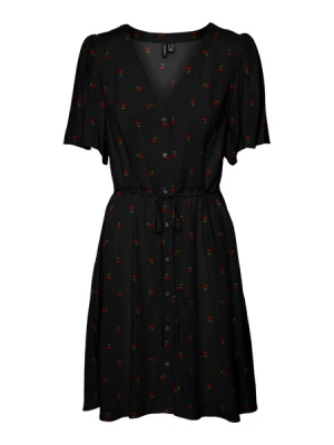 Obrázek produktu VERO MODA Košilové šaty 'VMALBA'  trávově zelená / červená / černá
