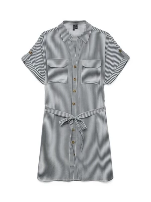 Obrázek produktu VERO MODA Košilové šaty 'VMBumpy'  modrá / bílá