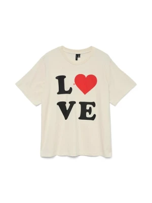 Obrázek produktu VERO MODA Tričko 'VALERIE CATY'  režná / červená / černá