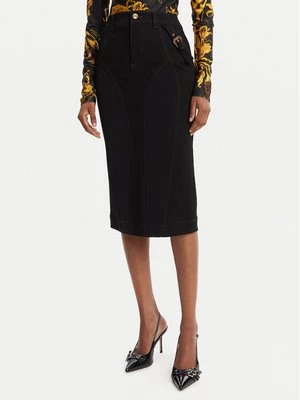 Obrázek produktu Versace Jeans Couture Džínová sukně 79HAE84M DT037 Černá Slim Fit