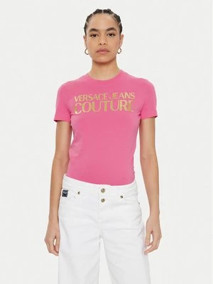 Obrázek produktu Versace Jeans Couture T-Shirt 78HAHT01 Růžová Regular Fit