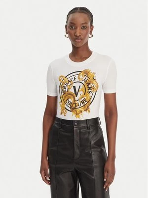 Obrázek produktu Versace Jeans Couture T-Shirt 80HAHE01 CJ02E Bílá Slim Fit