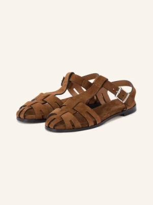 Obrázek produktu Viamercanti Sandály Fisher tmavě hnědá / stříbrná