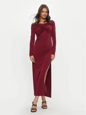 Obrázek produktu ViCOLO Večerní šaty TS0240 Bordó Slim Fit