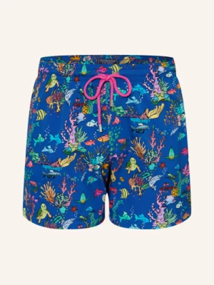 Obrázek produktu Vilebrequin Plavky Aquarium modrá / tmavě žlutá / tyrkysová