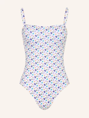Obrázek produktu Vilebrequin Plavky S Bandeau Topem Micro Facette bílá / světle fialová / modrá