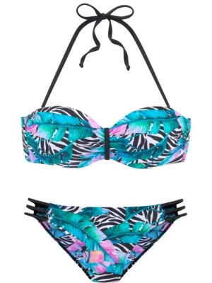 Obrázek produktu VIVANCE Bikiny  azurová modrá / šeříková / černá / bílá