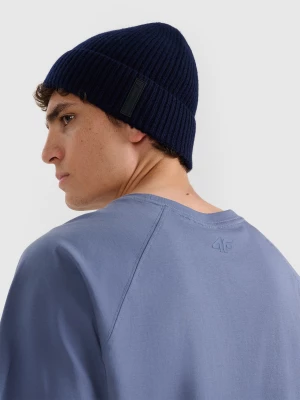 Obrázek produktu Vlněná beanie čepice pánská - námořnická modrá 4F