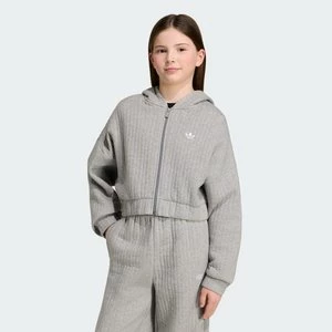 Obrázek produktu VOLNÁ ŽEBROVANÁ MIKINA S KAPUCÍ Adidas