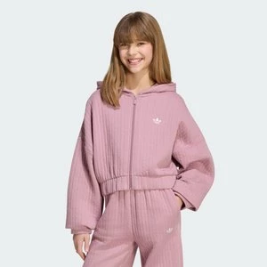 Obrázek produktu VOLNÁ ŽEBROVANÁ MIKINA S KAPUCÍ Adidas