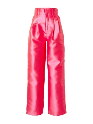 Obrázek produktu Warehouse Kalhoty se sklady v pase 'Satin Twill High Waisted Wide Leg Trouse'  pink