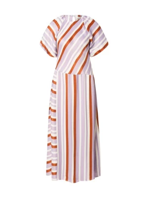 Obrázek produktu Warehouse Šaty  lenvandulová / tmavě oranžová / offwhite