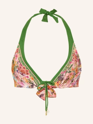 Obrázek produktu Watercult Bikini Top S Ramínky Pretty Boho růžová / tmavě oranžová / zelená