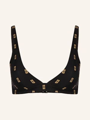Obrázek produktu Watercult Bralette Horní Díl Bikin Microcraft černá / světle hnědá