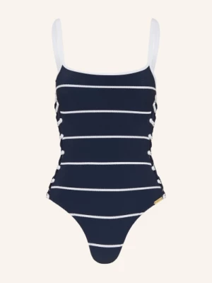 Obrázek produktu Watercult Plavky Coastal Lines tmavě modrá / bílá