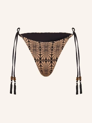 Obrázek produktu Watercult Trojúhelníkové Bikinové Kalhotky Artisan Vibe světle hnědá / černá