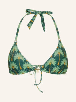 Obrázek produktu Watercult Trojúhelníkový Bikiny Top Tropical Muse S Třpytivou Přízí zelená / tmavě žlutá / mátová