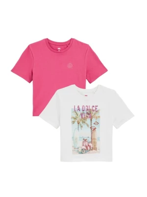 Obrázek produktu WE Fashion Tričko  písková / světlemodrá / světle růžová / bílá