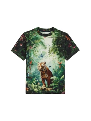 Obrázek produktu WE Fashion Tričko  světle hnědá / šedá / tmavě zelená / lososová
