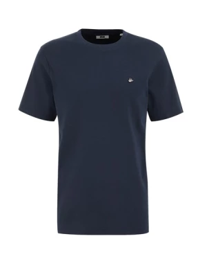 Obrázek produktu WE Fashion Tričko  tmavě modrá / pastelově žlutá / černá