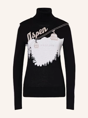 Obrázek produktu We Norwegians Svetr S Rolákem After Ski Z Merino Vlny černá