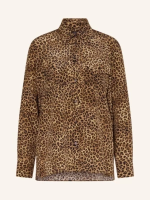Obrázek produktu Weekend Max Mara Hedvábná Košile Lemma velbloudí / tmavě hnědá / černá