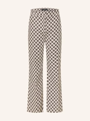 Obrázek produktu Weekend Max Mara Kalhoty 7/8 Onde krémová / tmavě hnědá