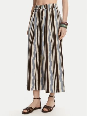 Obrázek produktu Weekend Max Mara Kalhoty culottes Virgin 2515131102 Světle modrá Relaxed Fit