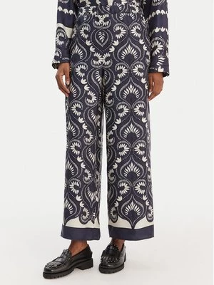 Obrázek produktu Weekend Max Mara Kalhoty z materiálu Ottico 2615131011 Tmavomodrá Wide Leg