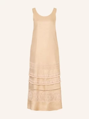 Obrázek produktu Weekend Max Mara Lněné Šaty Dolmen S Krajkou béžová