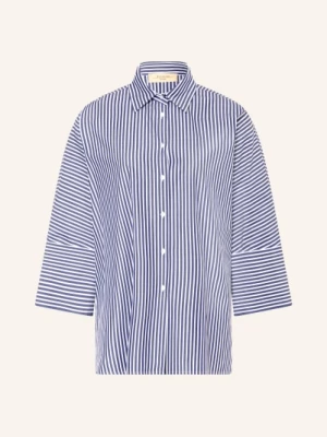 Obrázek produktu Weekend Max Mara Oversized Košile Hudson S 3/4 Rukávy tmavě modrá / bílá