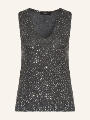 Obrázek produktu Weekend Max Mara Pletený Top Tempo S Flitry tmavě šedá