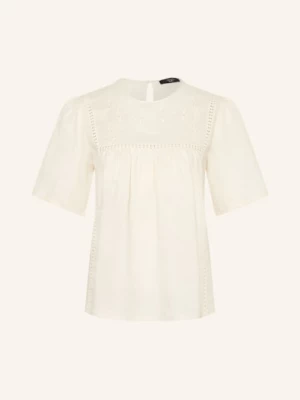 Obrázek produktu Weekend Max Mara Tričko Bacino Z Kombinace Materiálů S Lnem krémová