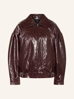Obrázek produktu Withblack Blouson Gilian V Koženém Vzhledu tmavě hnědá