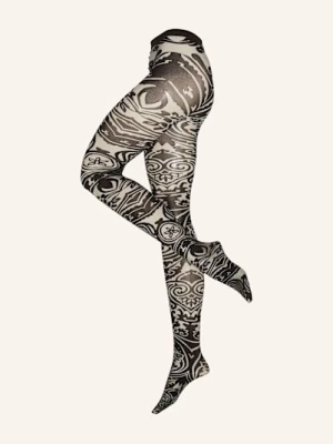 Obrázek produktu Wolford Punčocháče Paisley Tattoo 8095 grey/black